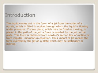 Force exerted by a jet on moving plates copy | PPTX