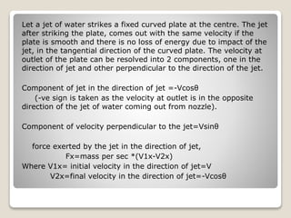 Force exerted by a jet on moving plates copy | PPTX