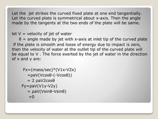 Force exerted by a jet on moving plates copy | PPTX