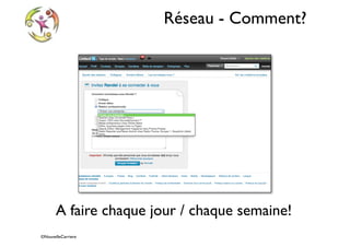 ©NouvelleCarriere
Réseau - Comment?
A faire chaque jour / chaque semaine!
 