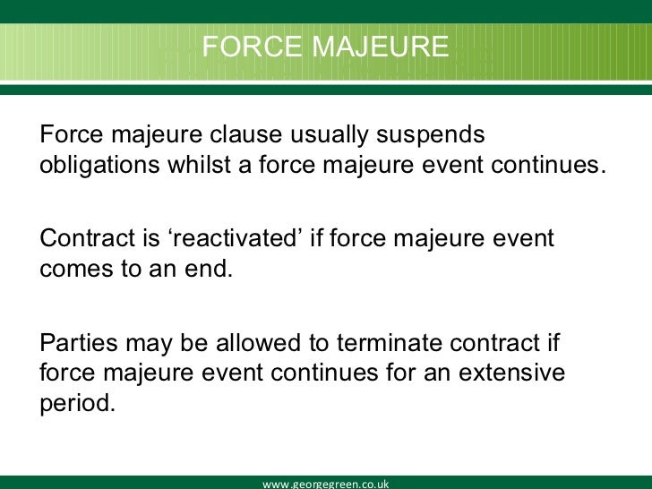 Force Majeure