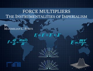 FORCE MULTIPLIERS
THE INSTRUMENTALITIES OF IMPERIALISM
BY
MAXIMILIAN C. FORTE
 