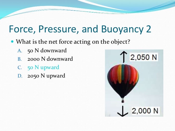 Force, pressure, and buoyancy