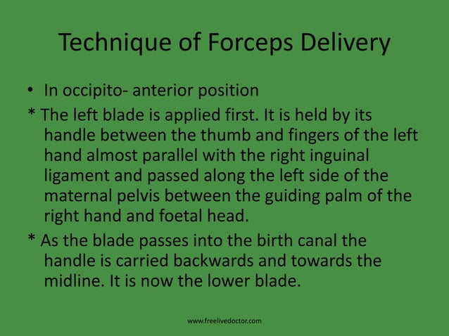 Forceps Delivery PPT