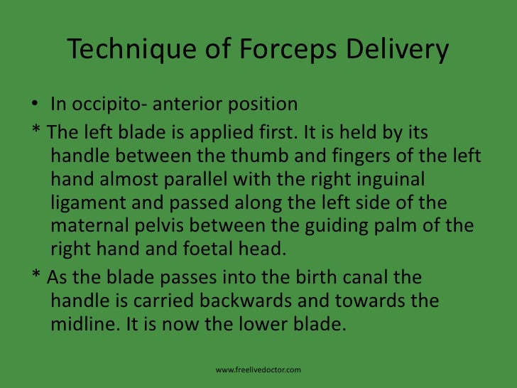 Forceps delivery