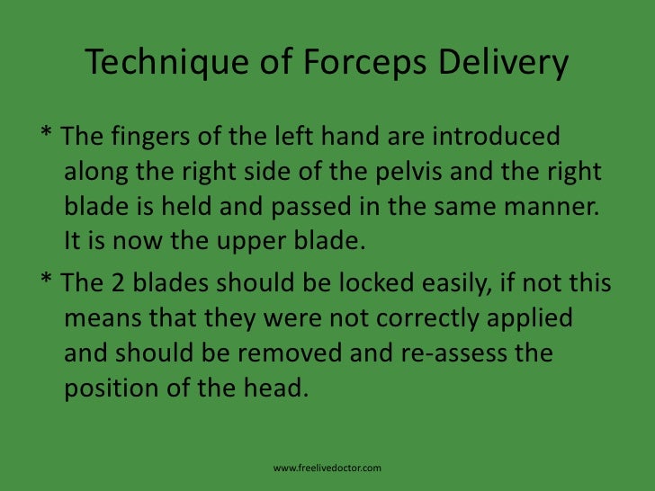 Forceps delivery