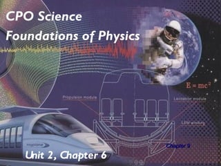 CPO Science
Foundations of Physics




                         Chapter 9

   Unit 2, Chapter 6
 