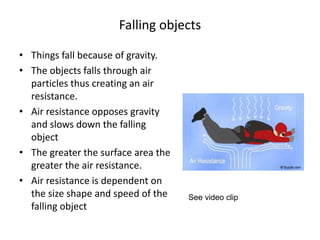 Fall Examples Physics Basic Forces year 10 Physics powerpoint ml | PPTX