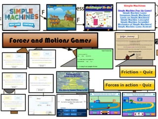 Forces and Motions Games
 