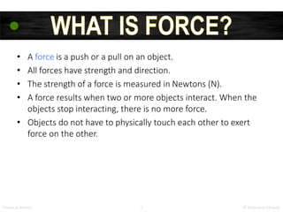 Forces and motion powerpoint