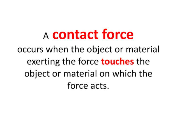 Forces and their effects pps | PPSX | Physics | Science