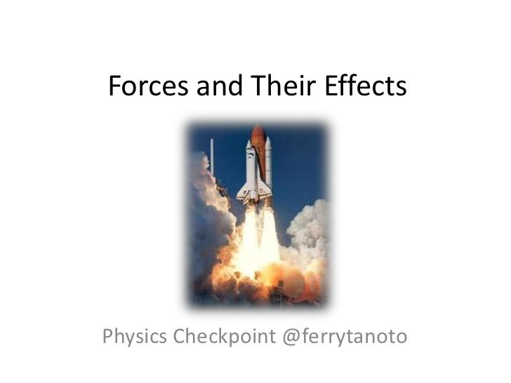 Forces and their effects pps