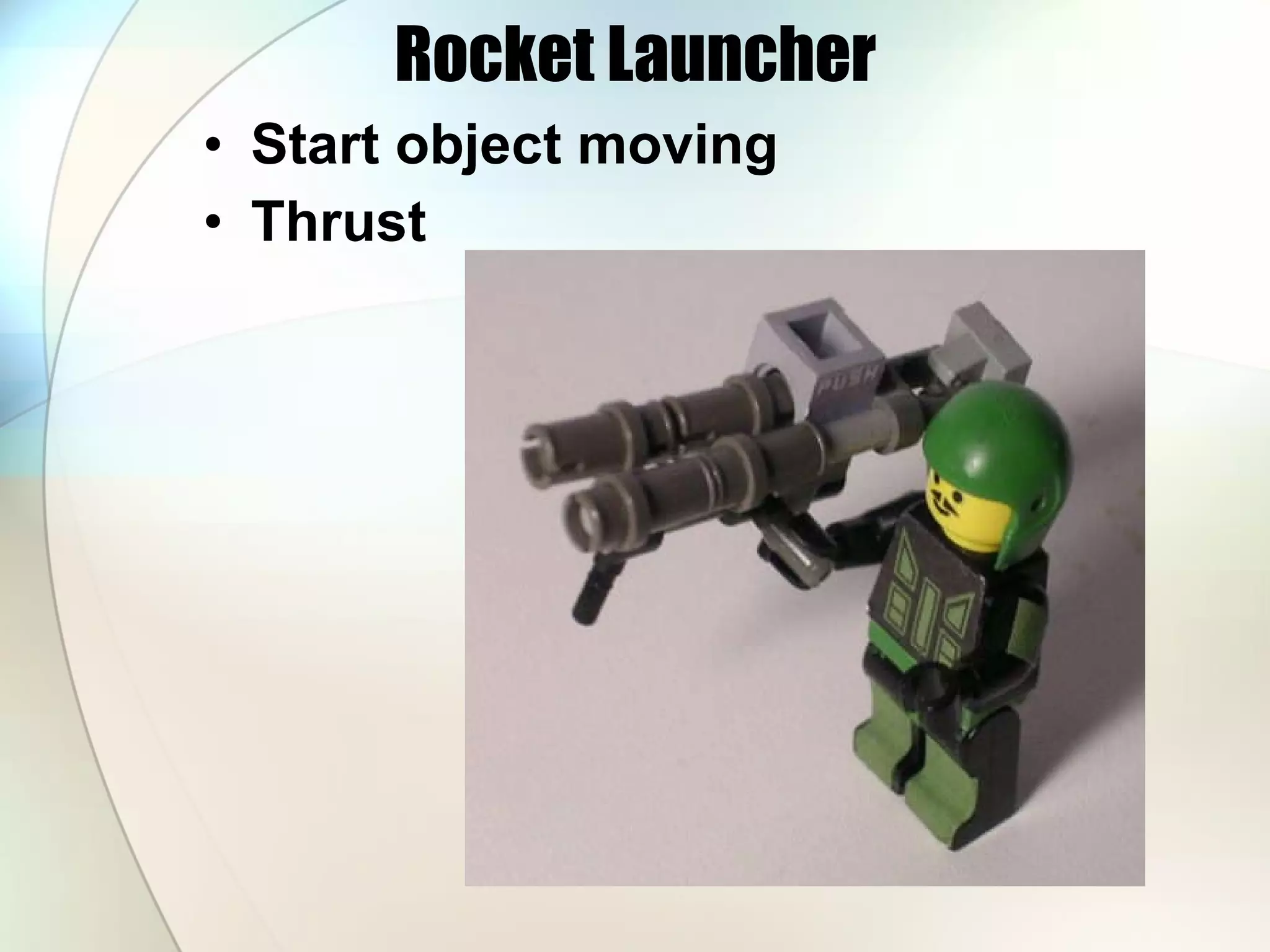 Rocket Launcher Start object moving Thrust 