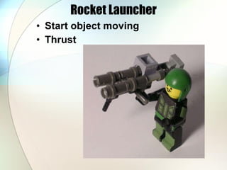Rocket Launcher Start object moving Thrust 