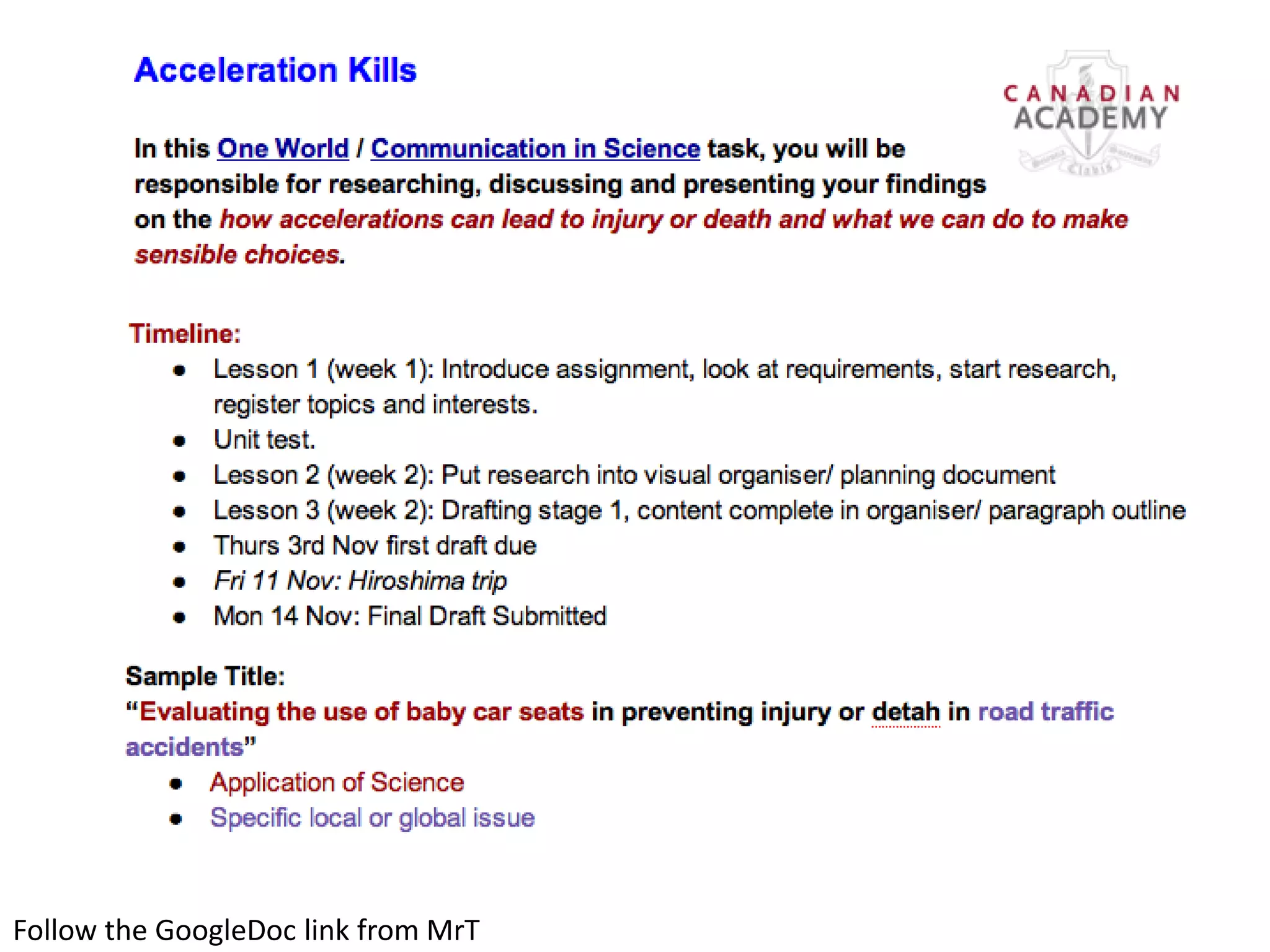 Follow the GoogleDoc link from MrT
 