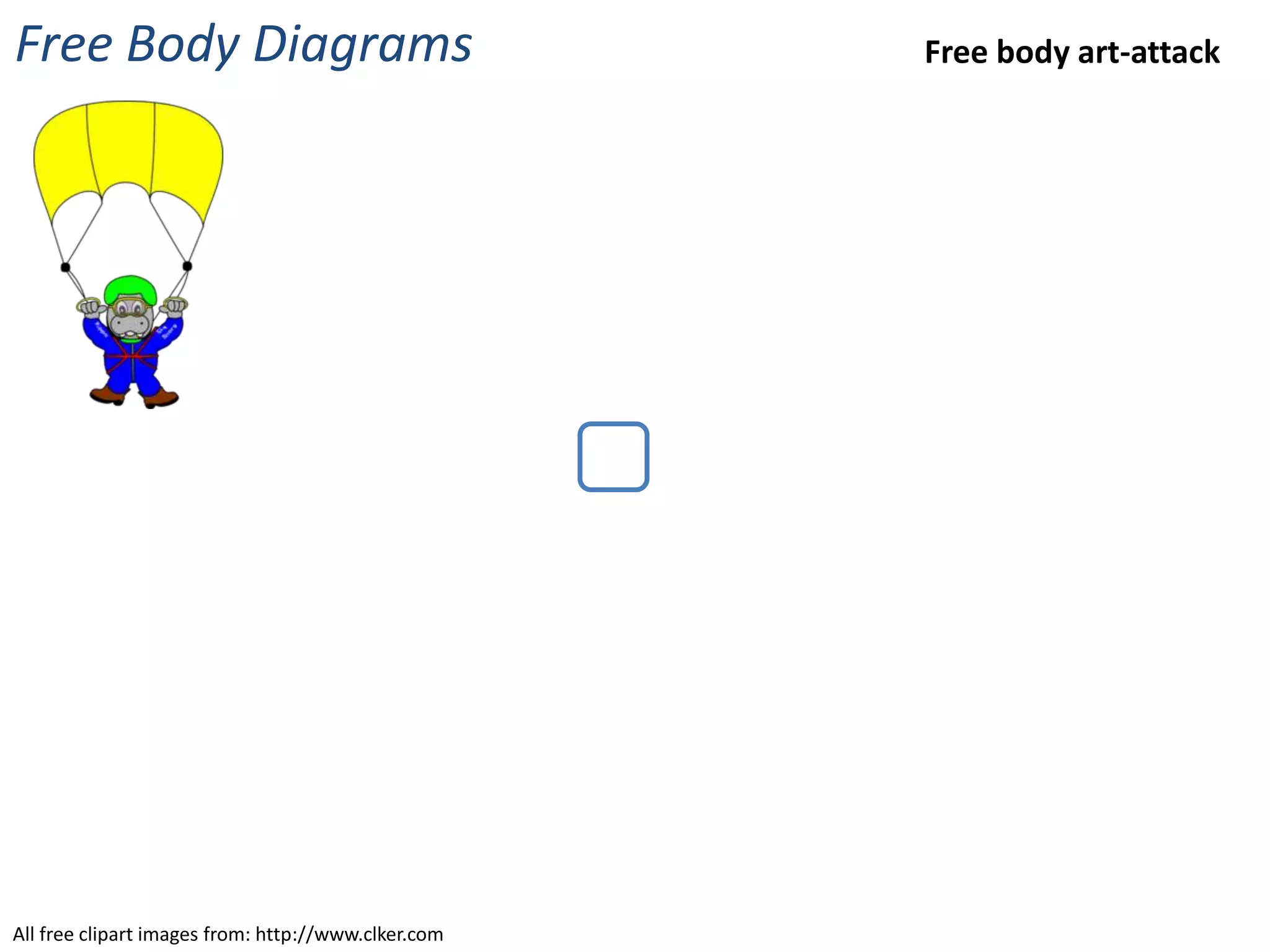 Free Body Diagrams                                   Free body art-attack




All free clipart images from: http://www.clker.com
 