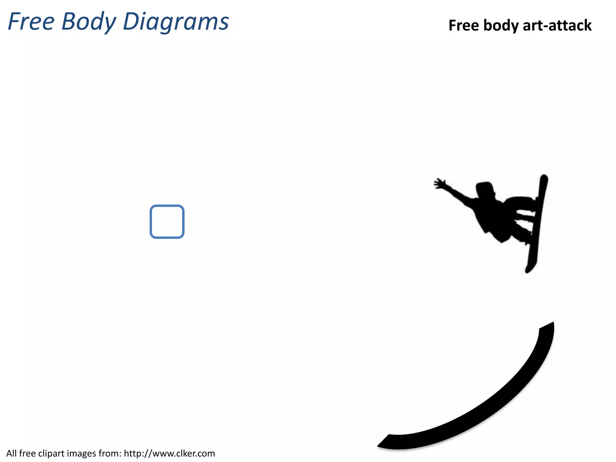 Free Body Diagrams                                   Free body art-attack




All free clipart images from: http://www.clker.com
 