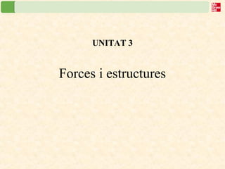 UNITAT 3
Forces i estructures
 