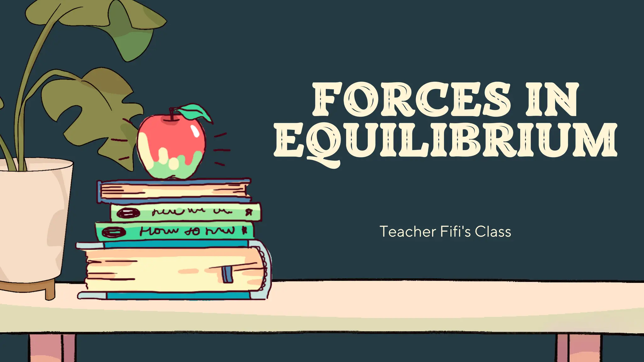 FORCES IN
EQUILIBRIUM
Teacher Fifi's Class