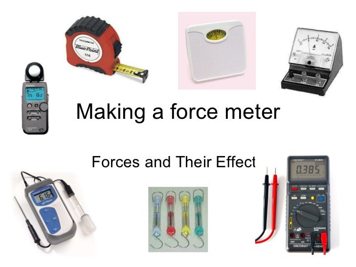 Forces making a force meter