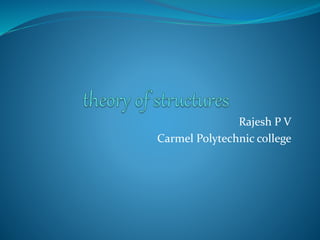 Rajesh P V
Carmel Polytechnic college
 