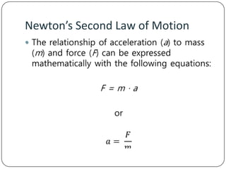 Newton’s Second Law of Motion


 