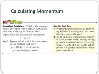 Calculating Momentum

 