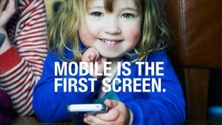 MOBILE IS THE
FIRST SCREEN.
 
