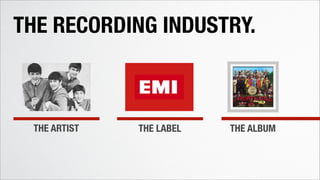 THE ARTIST THE LABEL THE ALBUM
THE RECORDING INDUSTRY.
 