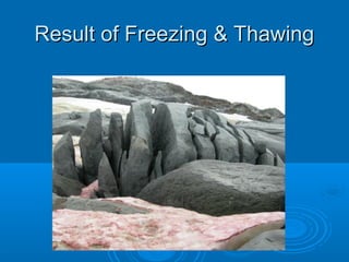 Result of Freezing & Thawing
 