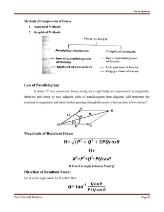 Force System-Engineering Mechanics | PDF