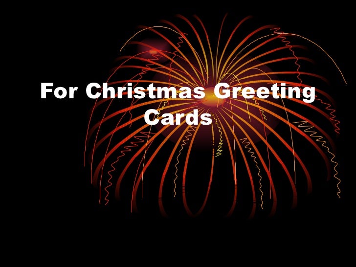 Writing Tips: Christmas Greeting Cards