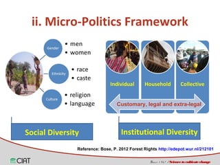 Land tenure, access and social diversity in Latin America 