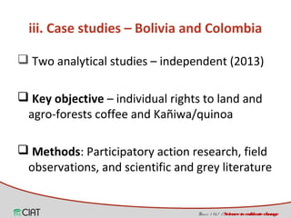 Land tenure, access and social diversity in Latin America 