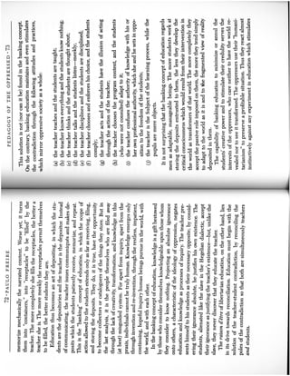 Freire reading for class 10