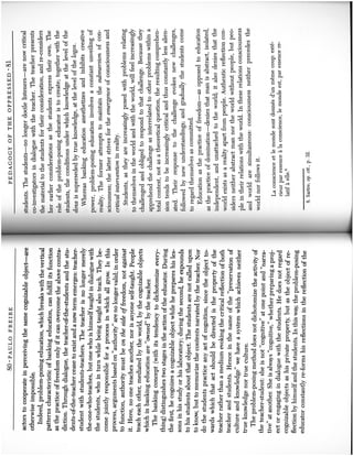 Freire reading for class 10