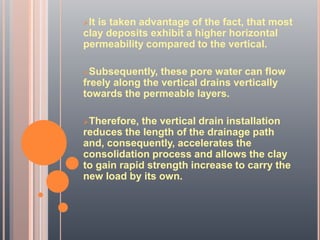 sand drain for consolidation settlement PPT