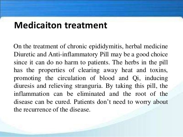 Natural Treatment For Chronic Epididymitis Natural Treatment For Chronic Epididymitis