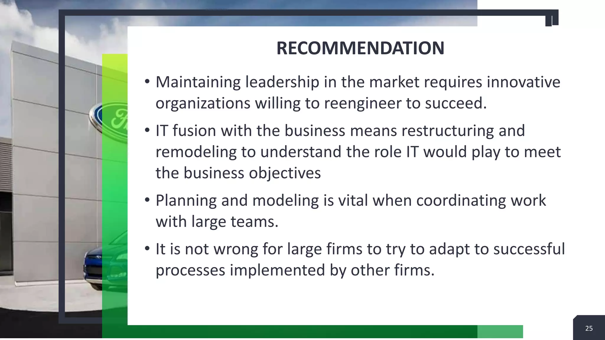 Ford Motors Company - Business Process Reengineering | PPTX