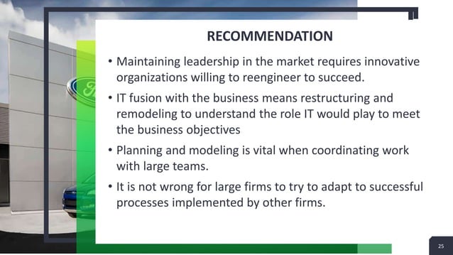 Ford Motors Company - Business Process Reengineering | PPTX ...