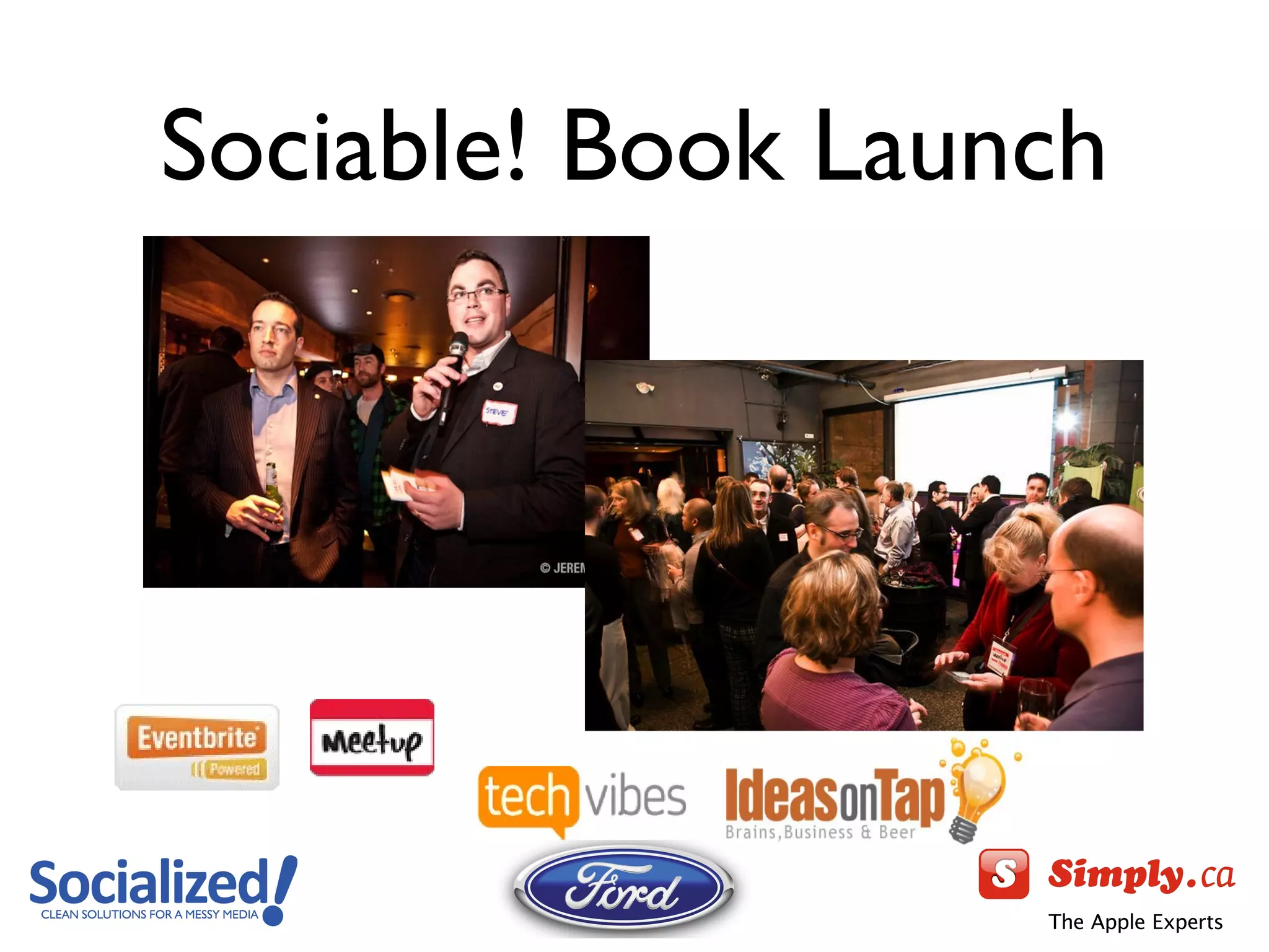 Sociable! Book Launch 