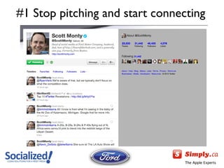 #1 Stop pitching and start connecting 