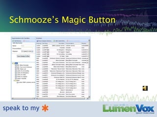 Schmooze’s Magic Button 