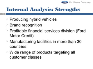 Ford Performance Objectives Strategic Management & Competitiveness of Ford Motor Company | PPT