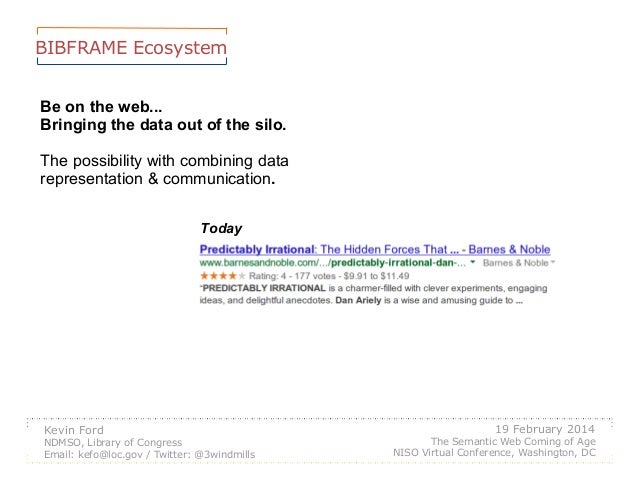 Semantic Web Applications In Libraries The Road To Bibframe