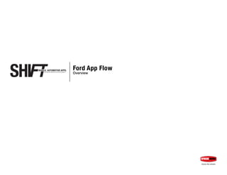 Ford App Flow
Overview
MOBILE. AUTOMOTIVE APPS.
AUTOMOTIVE INDUSTRY APP DEVELOPMENT
 