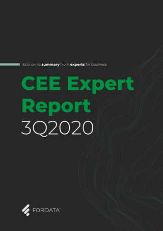 Economic summary from experts for business
CEE Expert
Report
3Q2020
 
