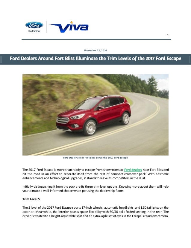 Ford Dealership Orlando >> Ford Dealers Around Fort Bliss Illuminate The Trim Levels Of Ford Dealership Orlando >> Ford Dealers Around Fort Bliss Illuminate The Trim Levels Of