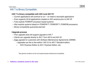 Fordele ved POWER7 og AIX, IBM Power Event | PDF