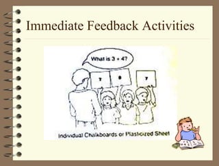 Immediate Feedback Activities
 